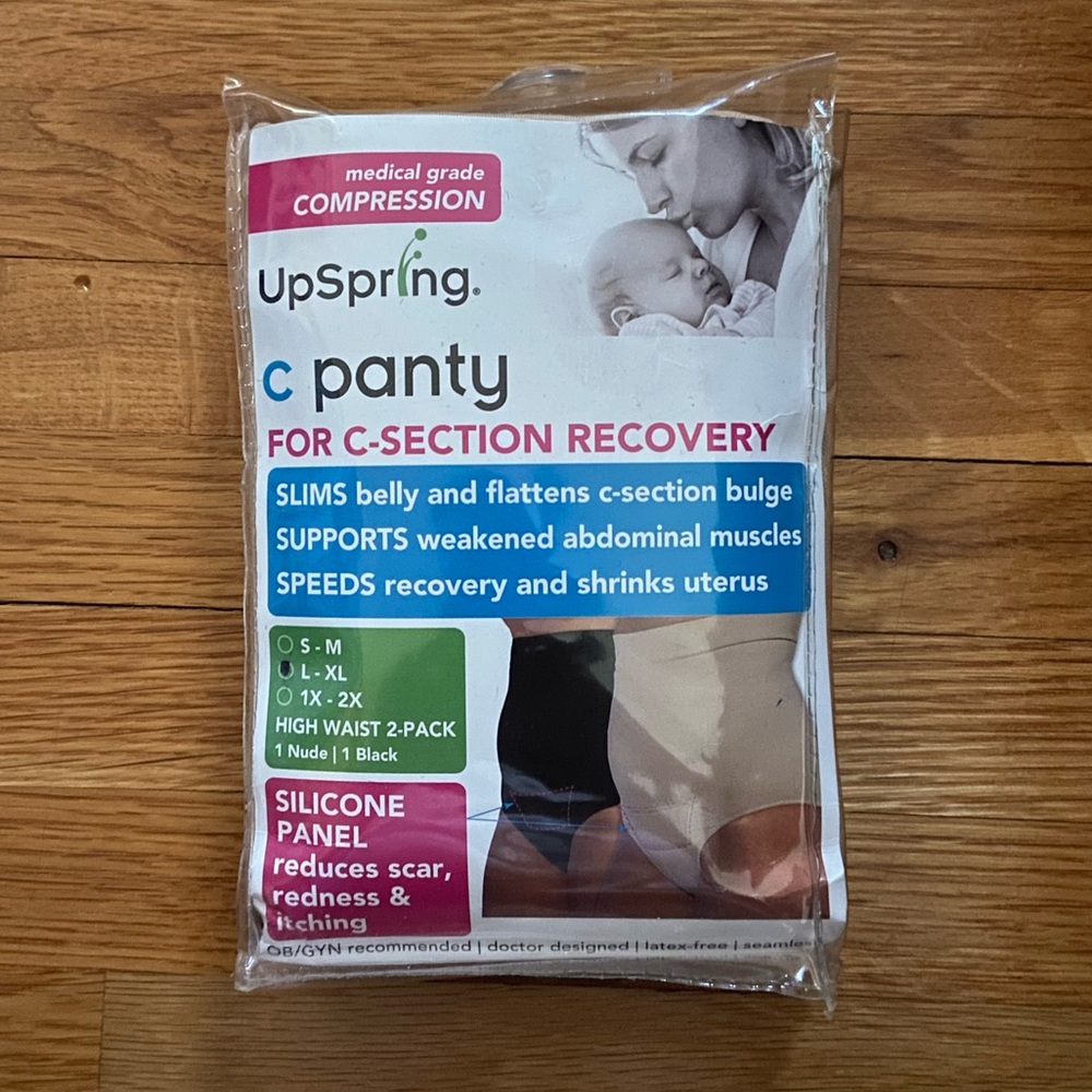 Upspring C Panty for C-section w/ Silicone 2 Pairs
